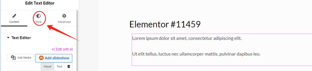 Steps to Change Typography Settings
